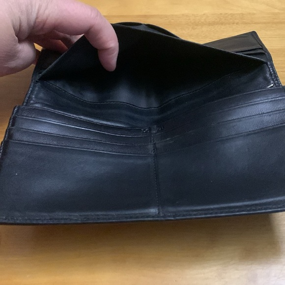 Loewe Black Soft Leather Wallet Bifold Unisex Slim Wallet Nappa GUC - Picture 6 of 16